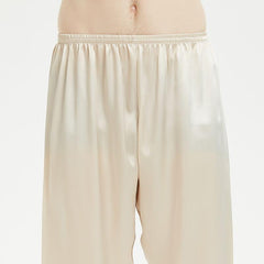 Classic 22 Momme Silk Sleepwear Pants For Men 100% Pure Silk Long Pants Nightwear - avasilk