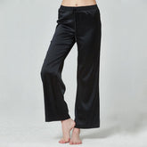 Classic Womens Silk Pants 100% Mulberry Silk Long Pants Pure Color Silk Pajamas Pants - avasilk