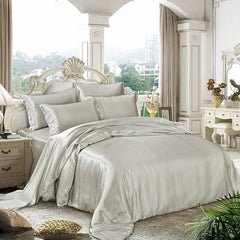25 Momme Seamless Pure Mulberry Silk Duvet Cover - avasilk