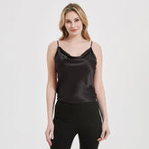 Classic Swing Collar Womens Silk Cami Top 22 MM Silk Camisole Sleeveless Silk Top Blouse - avasilk