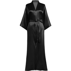 100% Mulberry Silk Kimono Robe Luxury Silk Robe