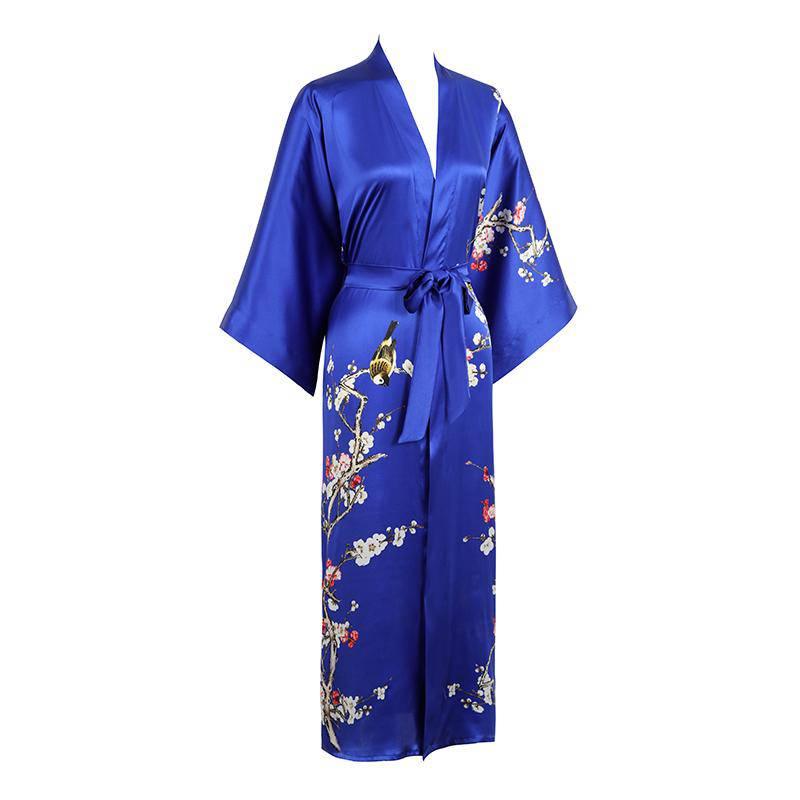 Silk satin hotsell kimono robe