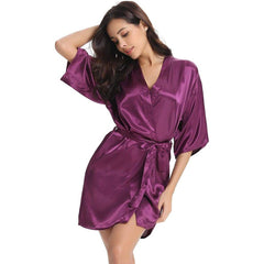 Luxury Comfortable Silk Robe For Women 100% Mulberry Silk Nightwear Bathrobe - avasilk