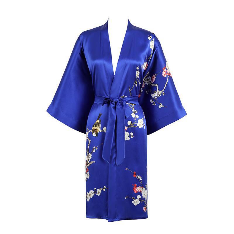 Silk kimono robe womens clearance