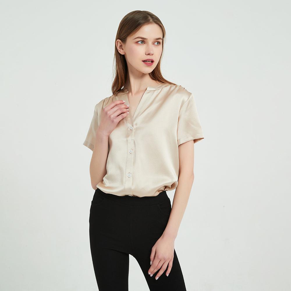 Silk on sale short sleeve